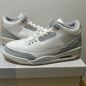 Air Jordan 3 Retro Craft Ivory Grey Mist Cream FJ9479-100 size 8 - 14